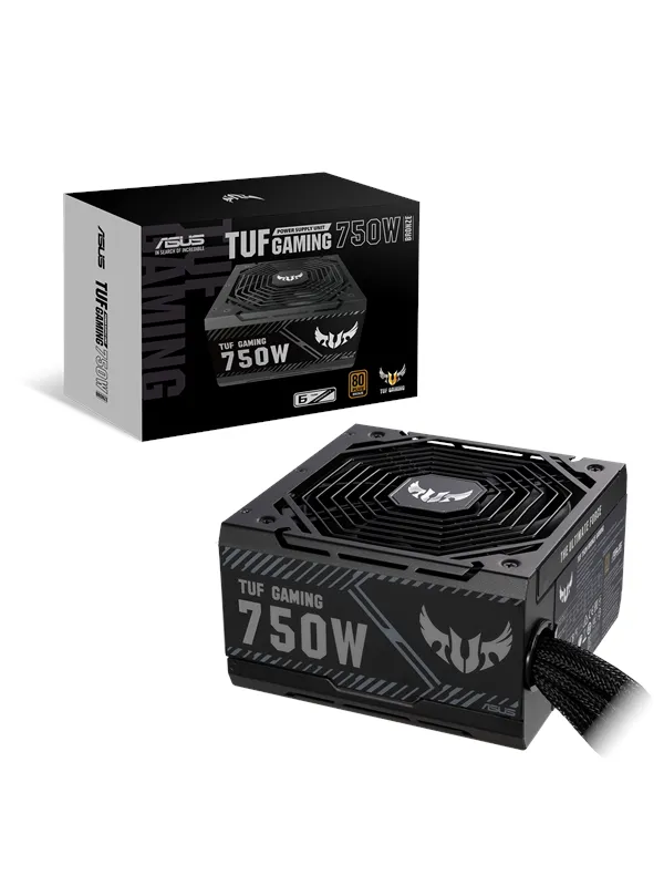 ASUS TUF GAMING 750B Strømforsyning (PSU) - 750 Watt - 135 mm - ATX - 80 Plus Bronze sertifisert