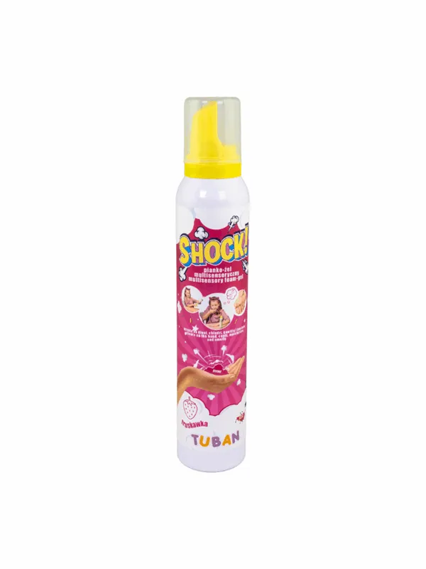 Tuban Shock! - Multisensorisk skum-gel - Jordbær 200 Ml