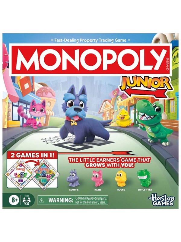 Hasbro Gaming Monopoly Junior 2 In 1 Refresh SE/FI