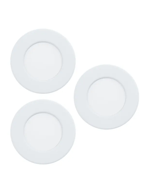 EGLO FUEVA 6-Z INNEBYGD. SETT Ø88 RGB/CCT 3X2,8W 1020LM IP44 HVIT
