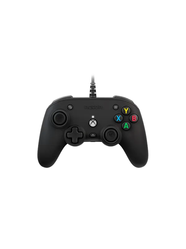 NACON Official Pro Compact Controller - Black - Wired Controller - Microsoft Xbox One