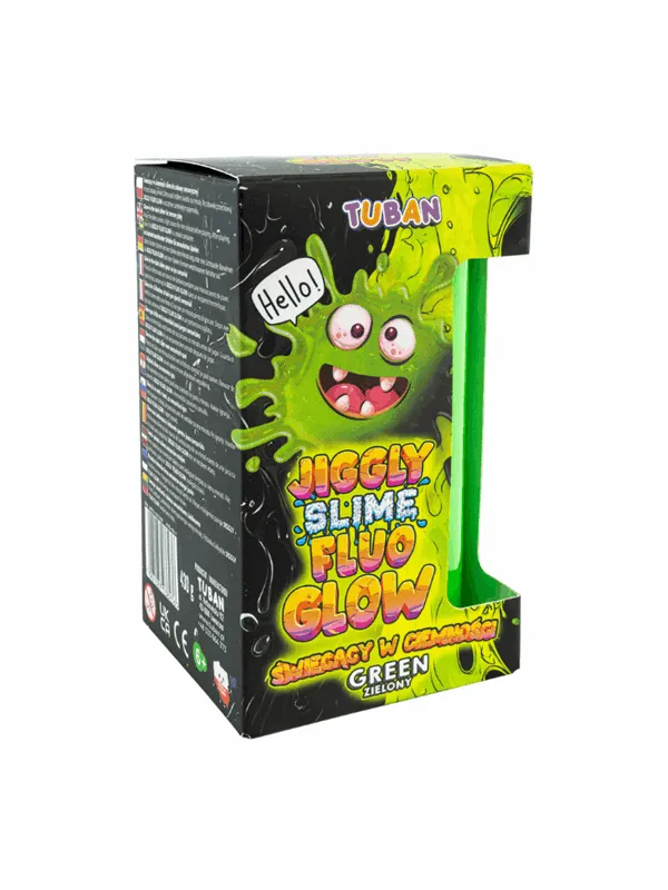 Tuban Jiggly Slime Fluo Glow - Grønn 430 G