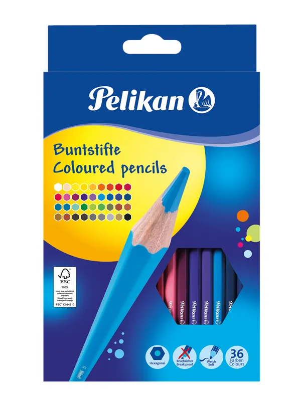Pelikan PELIKAN 36 FARGEBLYANTER HEKSAGONAL 3MM