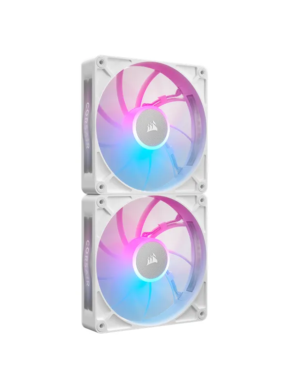 Corsair iCUE LINK RX140 MAX RGB (2-pack) - Kabinettvifte - 140mm - Svart med RGB LED-lys - 36 dBA