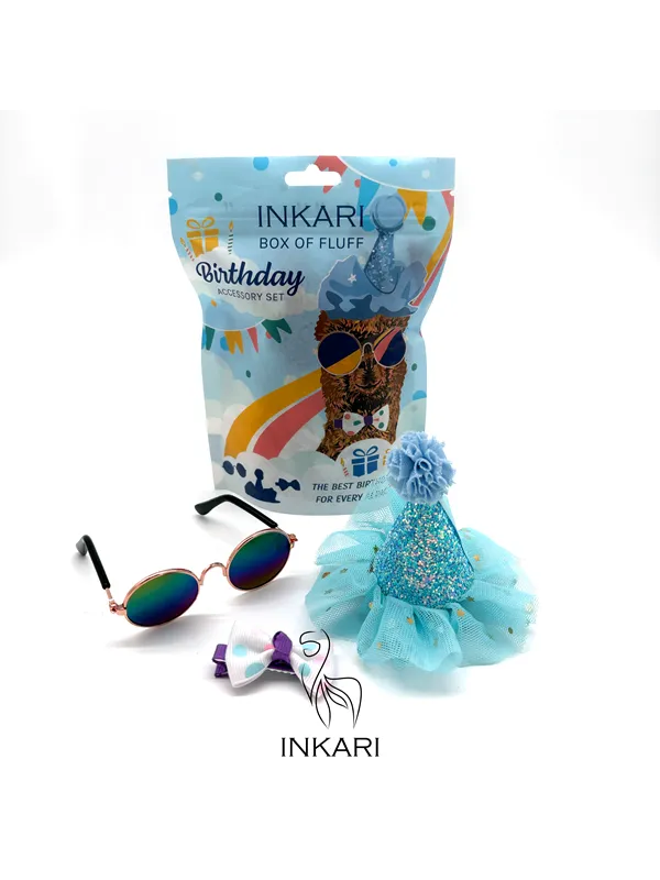 Inkari Alpacas Box of Fluff - BIRTHDAY - Accessory Sets - Blue