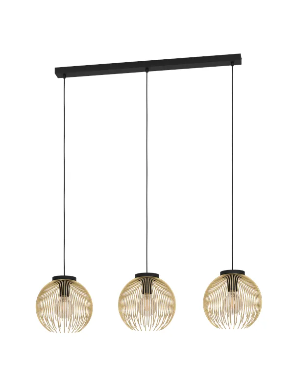 EGLO VENEZUELA long table pendant black/gold