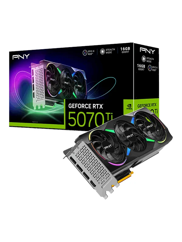 PNY GeForce RTX 5070 Ti Epic-X - 16GB GDDR7 RAM - Grafikkort