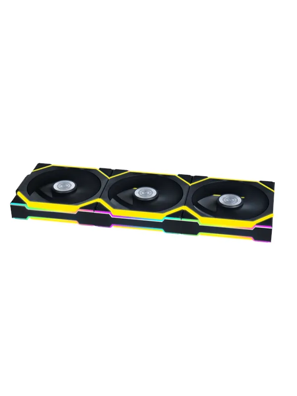 Lian Li UNI FAN SL Wireless 3-pack Black - Kabinettvifte - 120mm - Svart med RGB LED-lys - 29 dBA