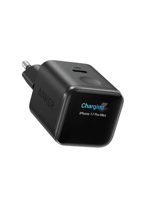 Anker Nano Charger (45W Smart Display) - Black