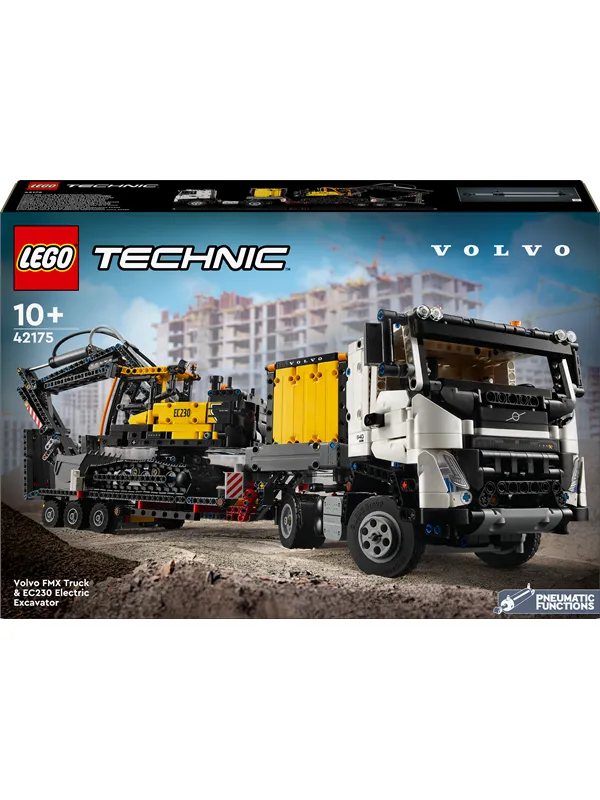 LEGO Technic 42175 Volvo FMX-trailer og EC230 el-gravemaskin