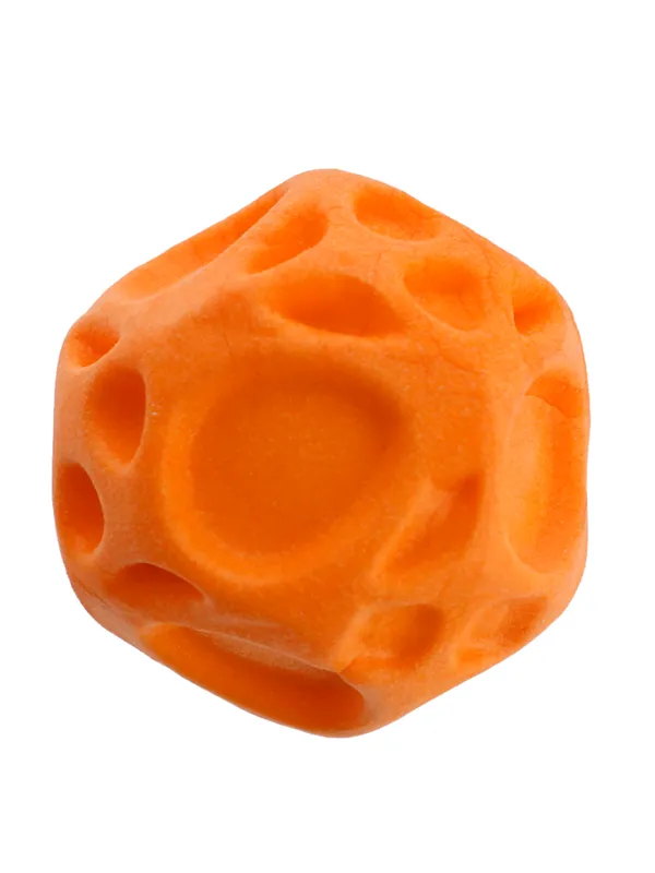 Dogman Hundeleke Ujevn TPR Skumball Ellis Oransje 7cm