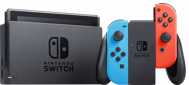 Nintendo Switch With Joy-Con - Neon Blue and Neon Red