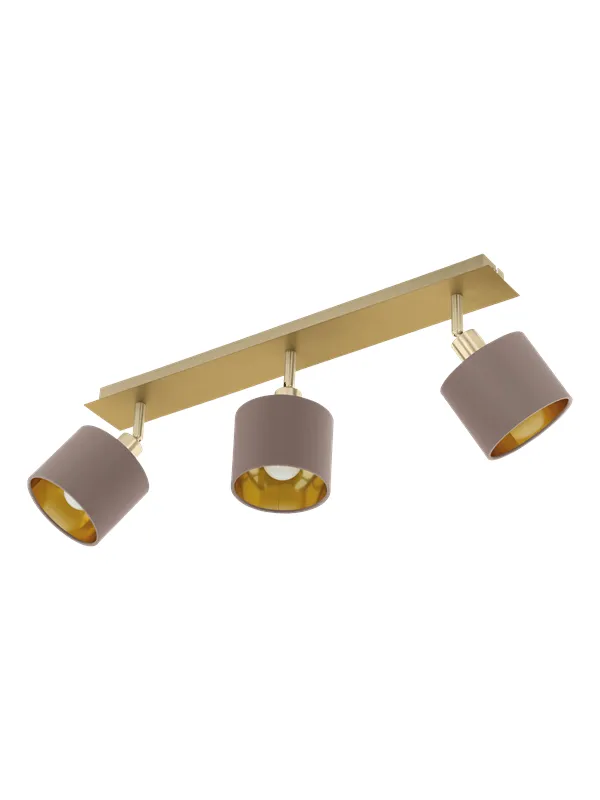 EGLO VALBIANO spot rail 3L cappuccino/gold