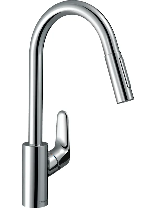 Hansgrohe focus single lever kitchen mixer 240 with pull-out