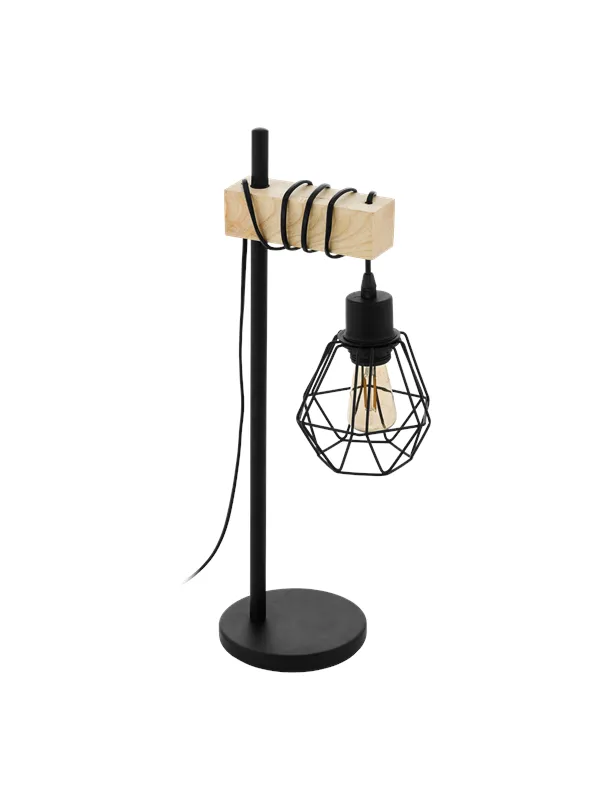 EGLO TOWNSHEND 5 table lamp black/wood