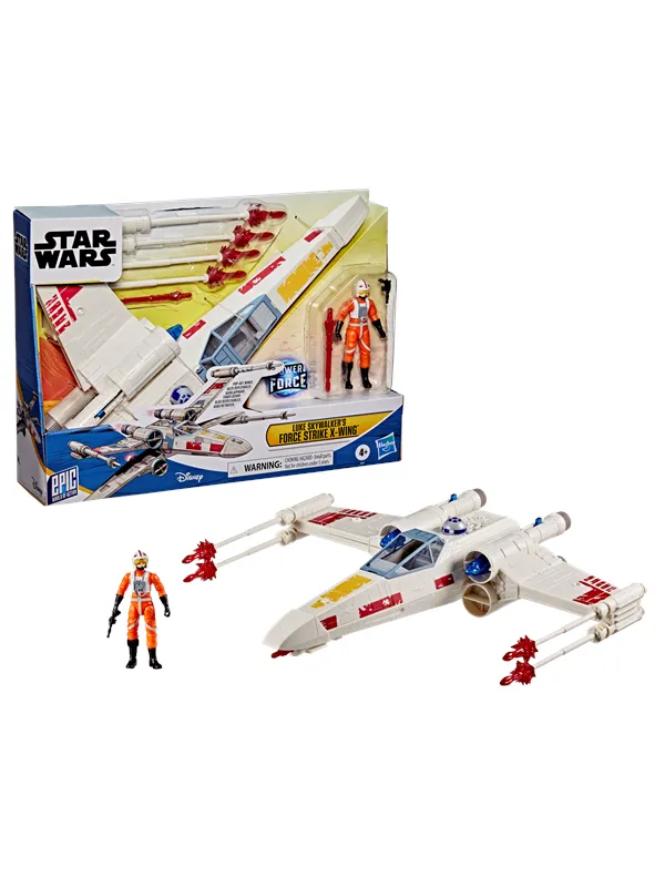 Star Wars Epic World of Action Luke Skywalker's Force Strike X-wing 10 cm