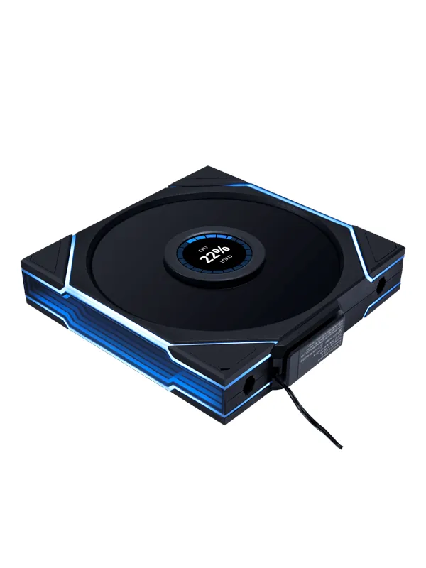 Lian Li UNI FAN TL-LCD Wireless 140 Black - Kabinettvifte - 140mm - Svart med RGB LED-lys - 29 dBA