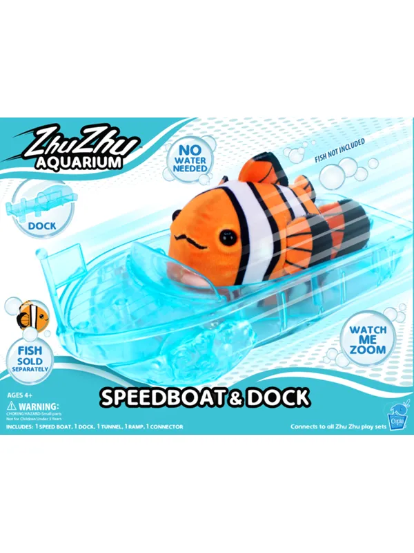ZhuZhuPets Fish Boat/Dock