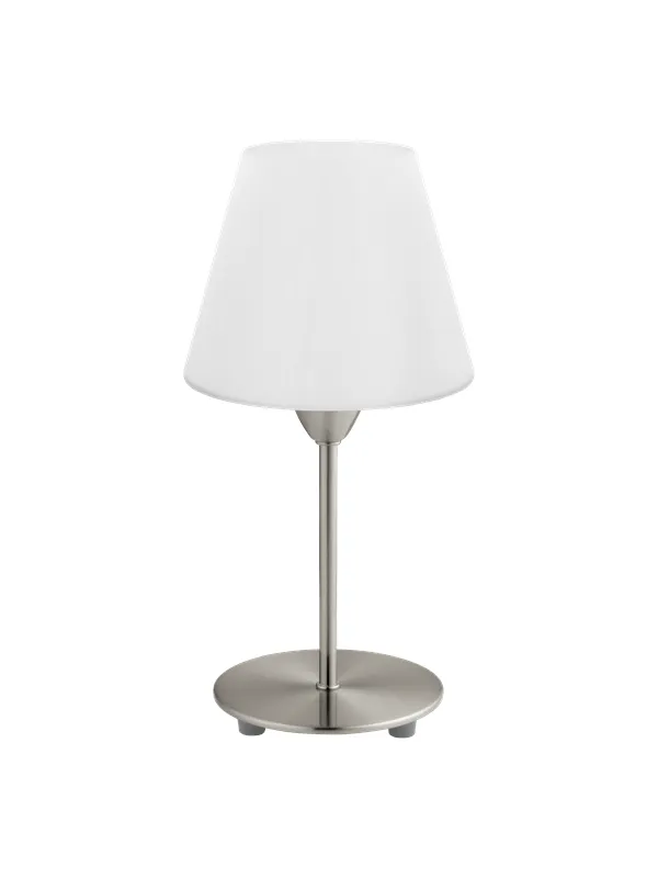 EGLO DAMASCO 1 table lamp white/brushed steel