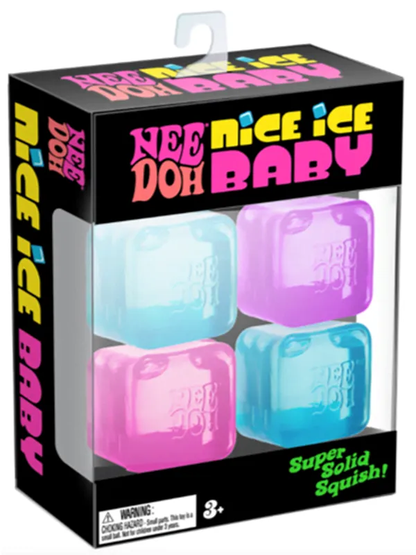 NeeDoh Teenie Nice Ice Baby 4 -Pack