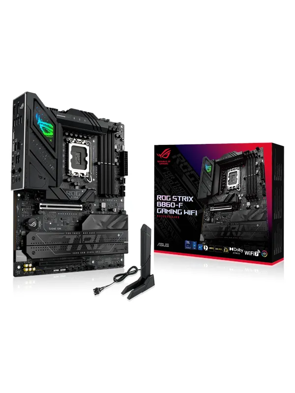 ASUS ROG STRIX B860-F GAMING WIFI Hovedkort - Intel B860 - Intel LGA1851 socket - DDR5 RAM - ATX