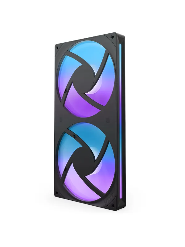 NZXT F280 RGB CORE UNIBODY - 280mm - Kabinettvifte - Svart - 30 dBA