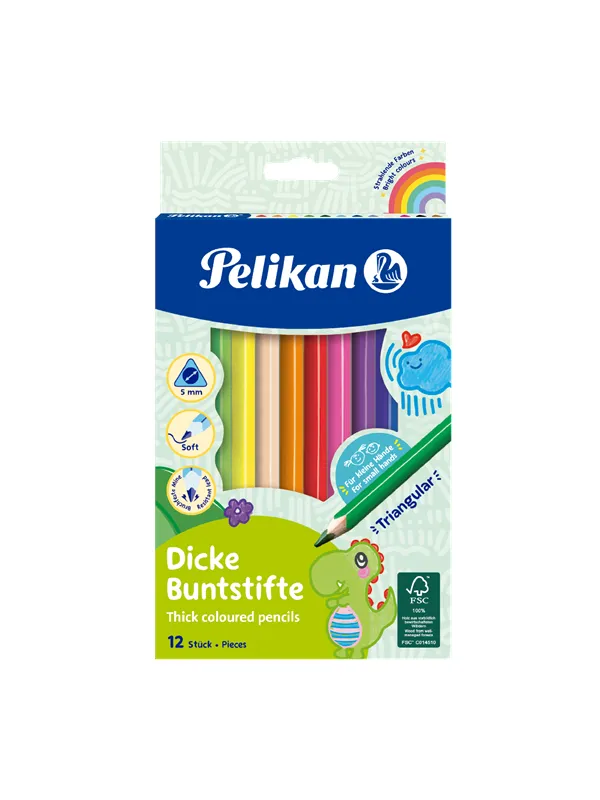 Pelikan PELIKAN 12 JUMBO FARGEBLYANTER
