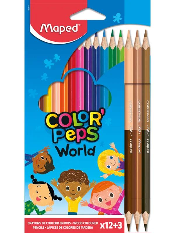 Maped Color'Peps World Colour pencils x15