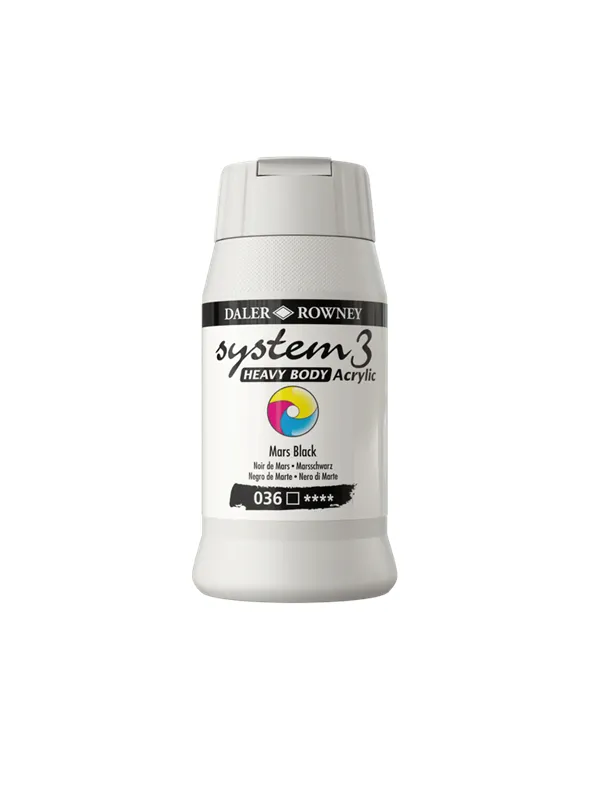 Daler-Rowney System3 Heavy Body 500 ml Mars Black