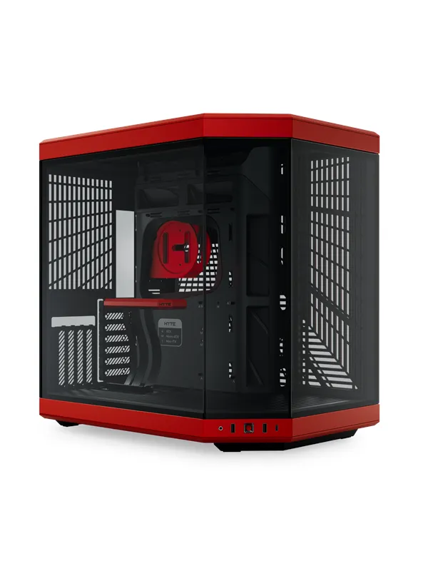 HYTE Y70 Red - Kabinett - Miditower - Rød