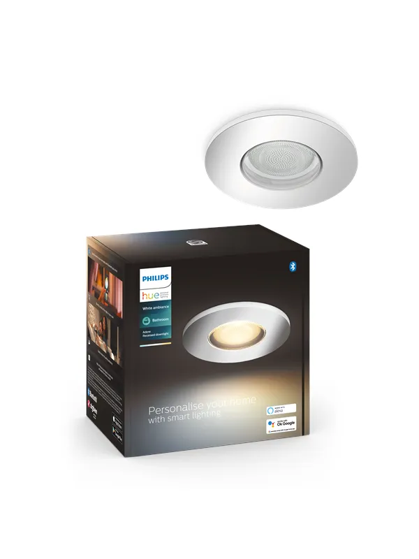 Philips Hue Adore Innfelt Baderomsspot - Krom
