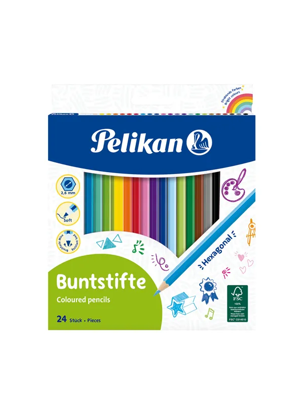 Pelikan PELIKAN 24 FARGEBLYANTER HEX 3MM