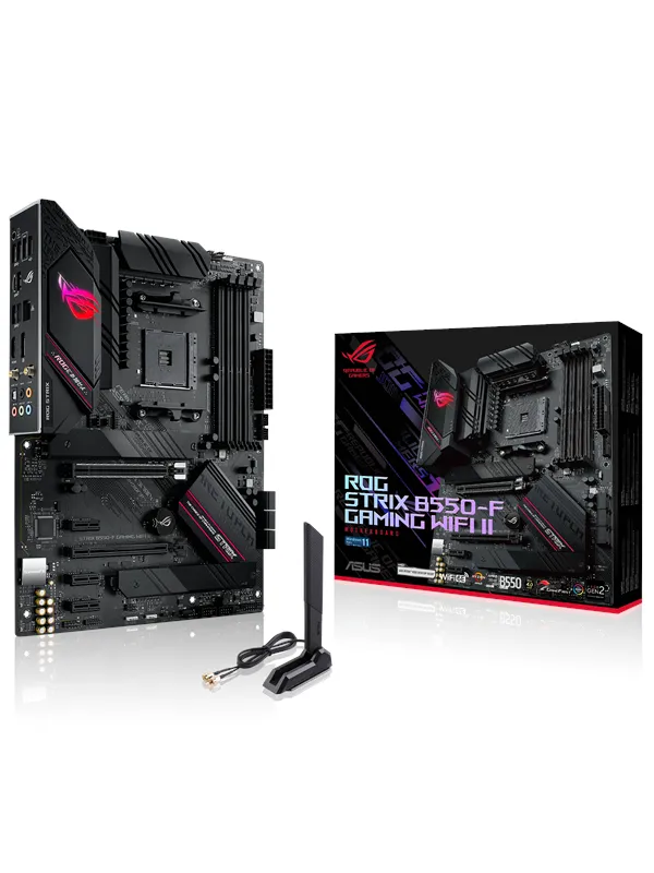 ASUS ROG STRIX B550-F GAMING WIFI II Hovedkort - AMD B550 - AMD AM4 socket - DDR4 RAM - ATX