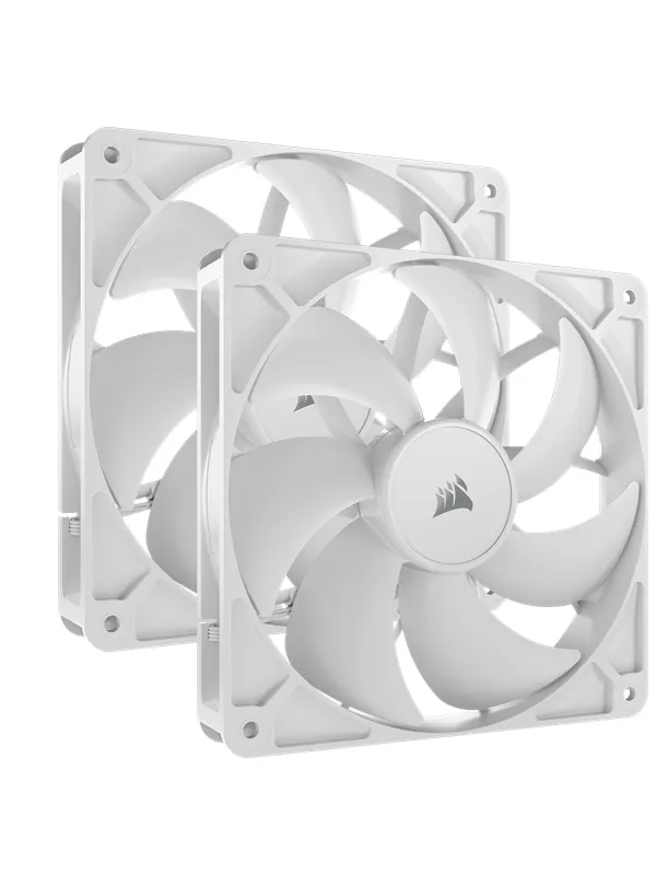 Corsair RS140 - dual-pack - Kabinettvifte - 140mm - Hvit - 36 dBA