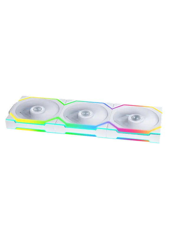 Lian Li UNI FAN SL Wireless 3-pack White - Kabinettvifte - 120mm - Hvit - 29 dBA