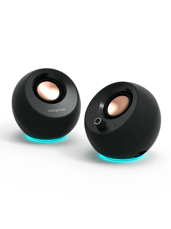 Creative Pebble Pro - Black - Bluetooth - 2.0 kanaler - Svart