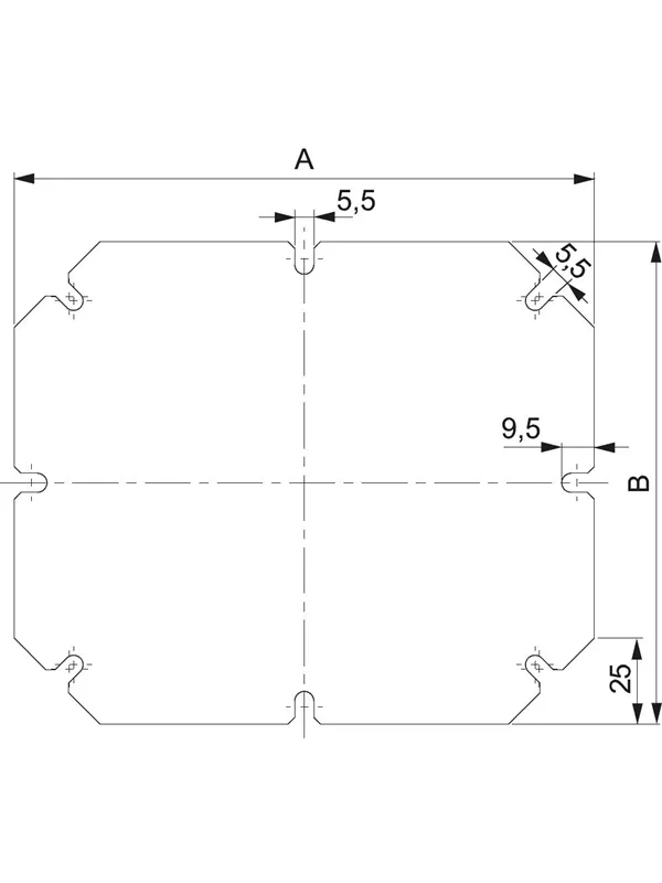 Schneider Electric Plain mounting plate box 300x300