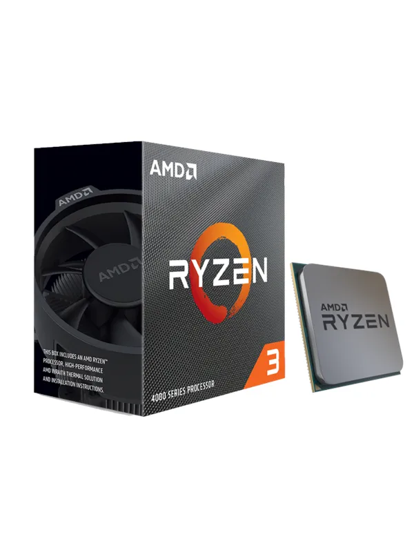 AMD Ryzen 3 4100 Wraith Stealth Prosessor/CPU - 4 kjerner - 3.8 GHz - AMD AM4 - AMD Boks (med kjøler)