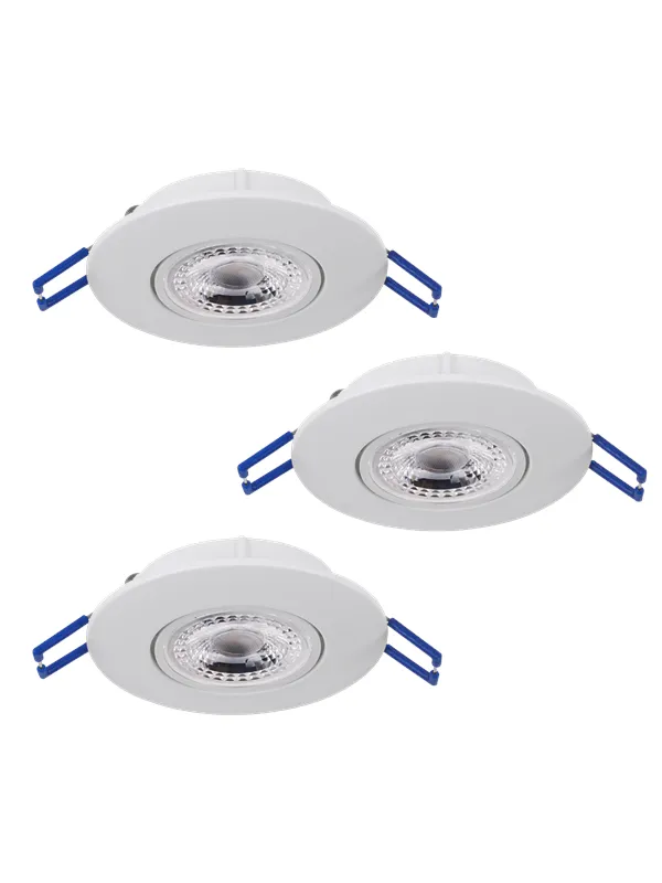 EGLO ZUJAR Recessed spotlight Ø90 340lm 3-pack white