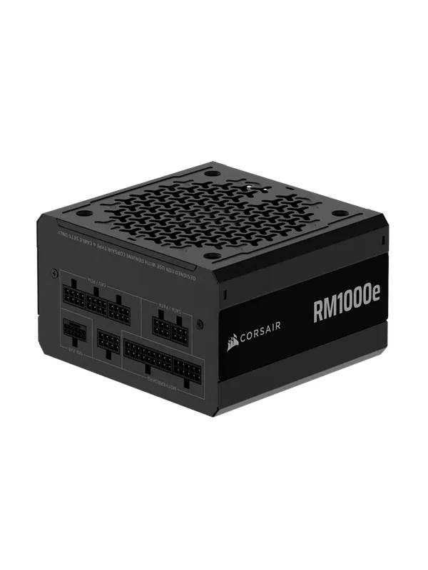 Corsair RMe Series RM1000e (2025) Strømforsyning (PSU) - 1000 Watt - 120 mm - ATX 3.1 - 80 Plus Gold sertifisert