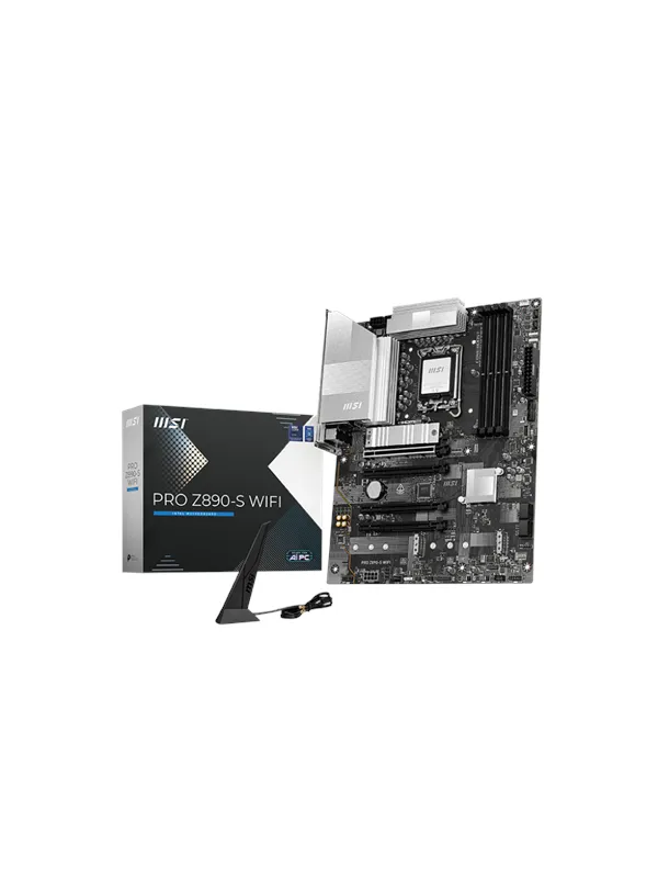 MSI PRO Z890-S WIFI Hovedkort - Intel Z890 - Intel LGA1851 socket - DDR5 RAM - ATX