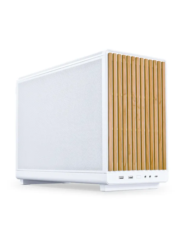Lian Li Dan Case A3- mATX Wood edition - Kabinett - Minitower - Hvit