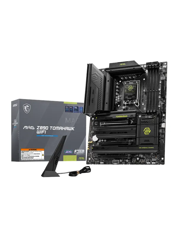 MSI MAG Z890 TOMAHAWK WIFI Hovedkort - Intel Z890 - Intel LGA1851 socket - DDR5 RAM - ATX