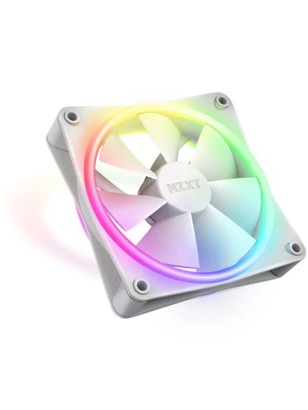 NZXT F120 RGB DUO - White - Kabinettvifte - 120mm - Hvit - 29 dBA