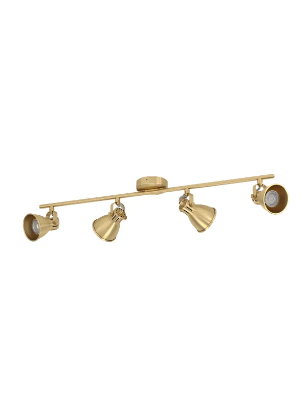 EGLO SERAS spotlight rail 4L brushed brass/gold