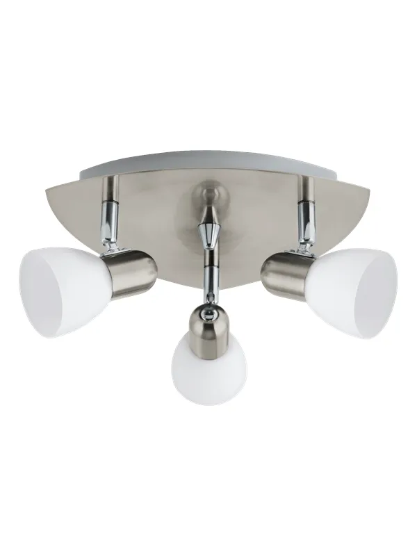 EGLO ENEA spot round 3L sanitized nickel/white