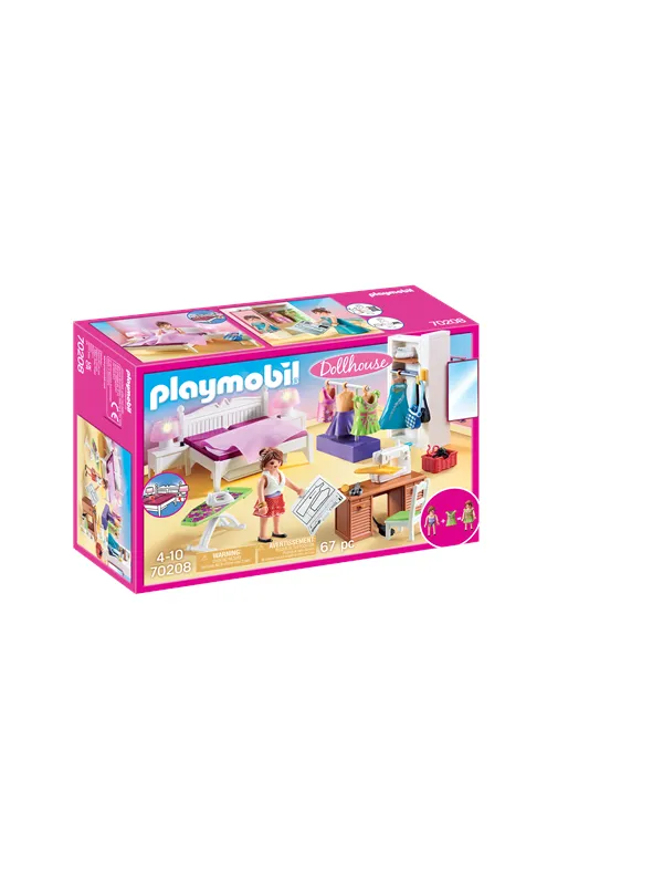 Playmobil Dollhouse - Soverom med syhjørne