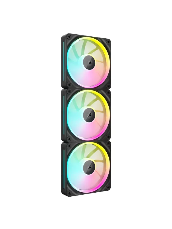 Corsair iCUE LINK LX120 3-pack - Kabinettvifte - 120mm - Svart - 36 dBA