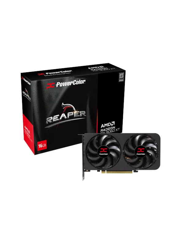 PowerColor Radeon RX 9060 XT Reaper - 16GB GDDR6 RAM - Grafikkort