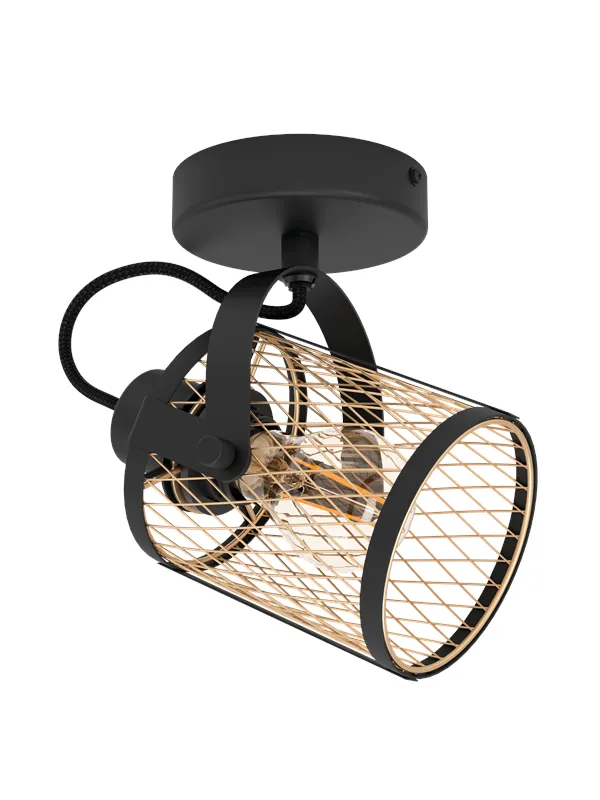 EGLO DELLOW spot black/brass